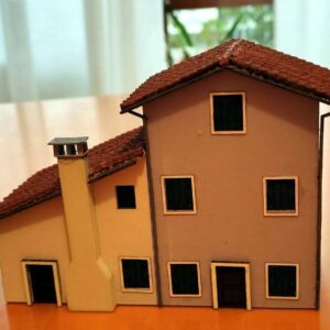 Italminiature IM-012 Casetta a tre piani riproducente le tipiche case italiane di Burano