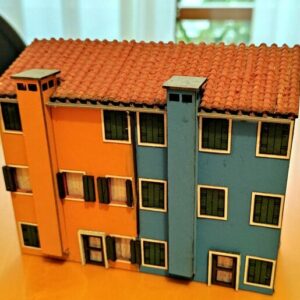 Italminiature IM-013 Casetta a tre piani riproducente le tipiche case italiane di Burano