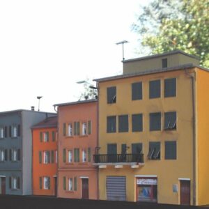 Modellismo scala H0. Complesso di edifici