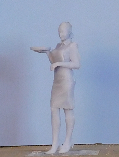 IMP-1-144-NV Cameriera. Modellismo scala 1/32  (scala 1) non verniciato.