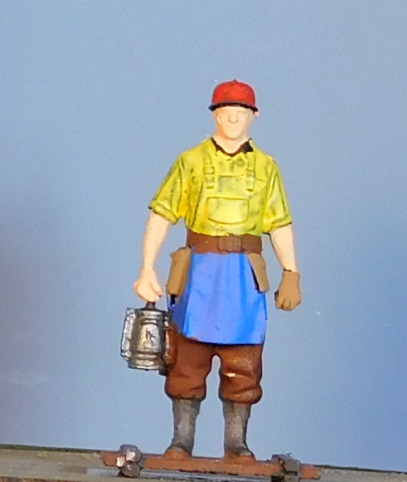 Modellismo - Operaio linea ferroviaria- Scala 0 (1/43)