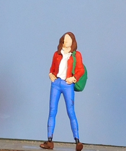 Modellismo - Ragazza con zaino - Scala 0 (1/43)