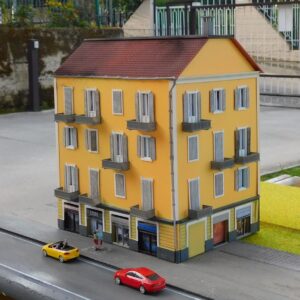 Modellismo scala H0 edificio civile stile italiano
