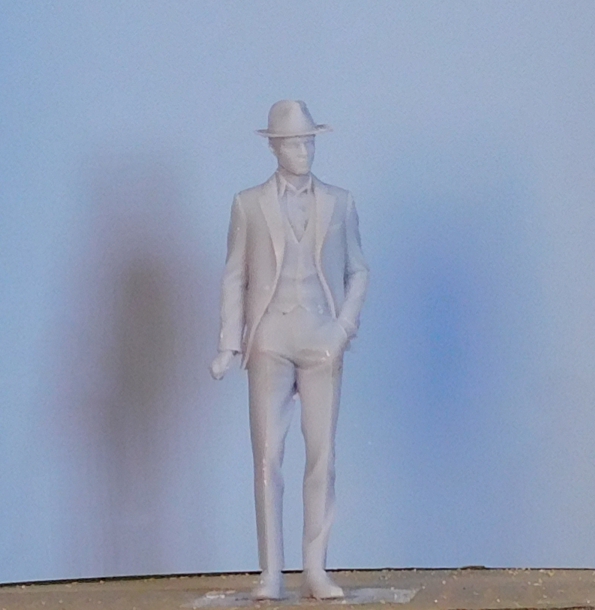 Personaggio elegante con cappello scala 1/24