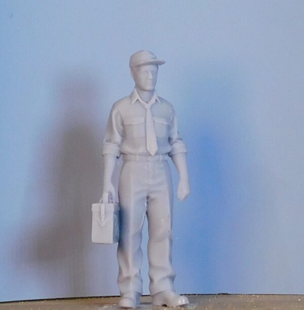 Operaio con attrezzi in scala 1/24